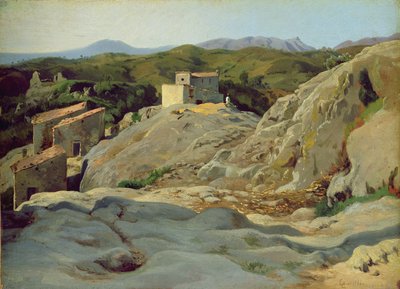 A Village in the Mountains by Louis Gurlitt